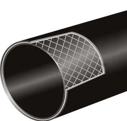 Acero subterráneo Mesh Wire Reinforced del tubo de desagüe de la tormenta del HDPE de De360mm